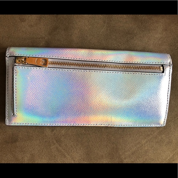 Ultra Rare Coach Iridescent Hologram Holographic Wallet EUC - Picture 2 of 11